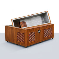 TimberChill Glacier Pro Cedar Cold Plunge — Studio Shot