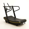 Manual Treadmill Designed for Natural Running Form, Self-Powered Curved Deck, Digital Monitor, Steel Frame