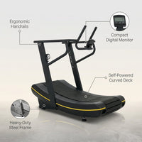 StrideForm ApexCurve Manual Treadmill — infographic