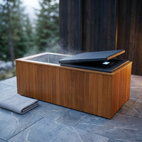 TimberChill Glacier Pro Cedar Cold Plunge — Studio Shot