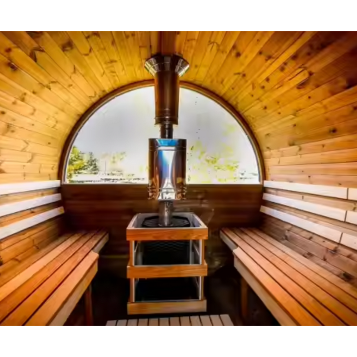 HavenHoop Rustic Barrel Sauna